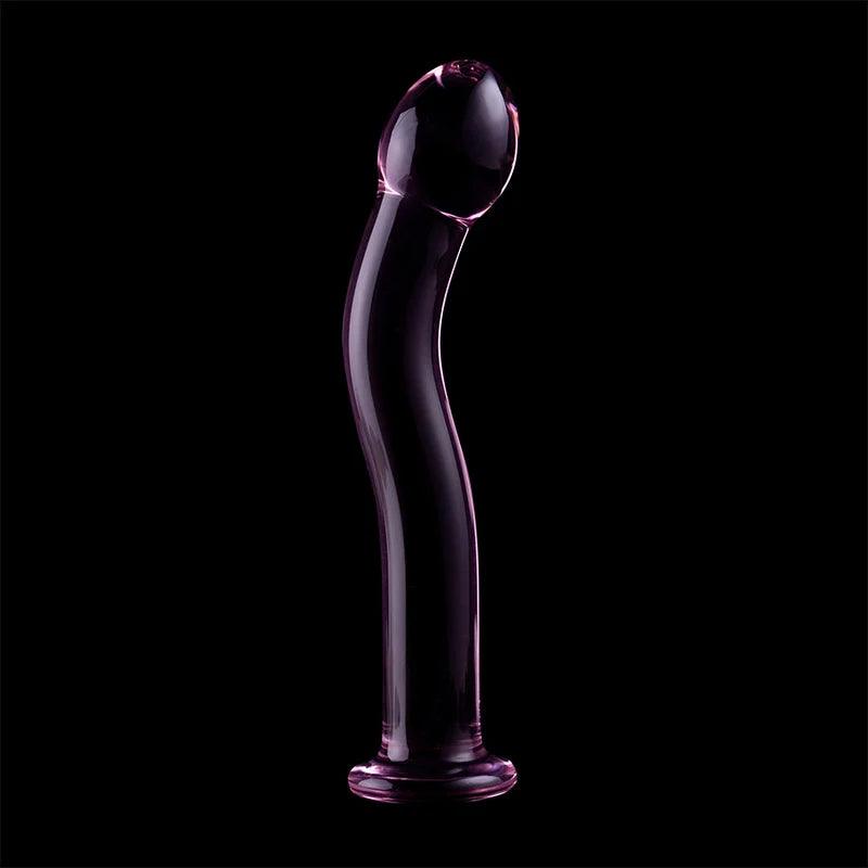 Nebula series by ibiza - model 18 dildo borosilicate glass 185 x 35 cm pink, 7, EroticEmporium.ro