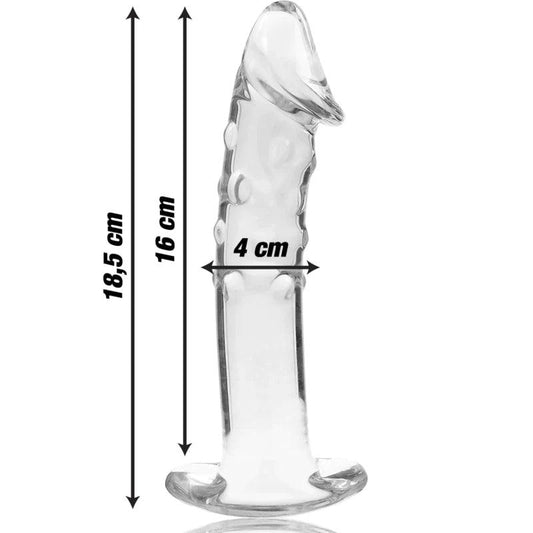 Nebula series by ibiza - model 19 dildo borosilicate glass 185 x 4 cm clear, 1, EroticEmporium.ro