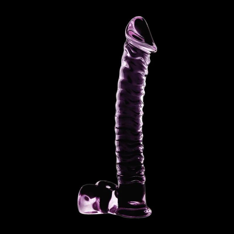 Nebula series by ibiza - model 23 dildo borosilicate glass 215 x 4 cm pink, 7, EroticEmporium.ro