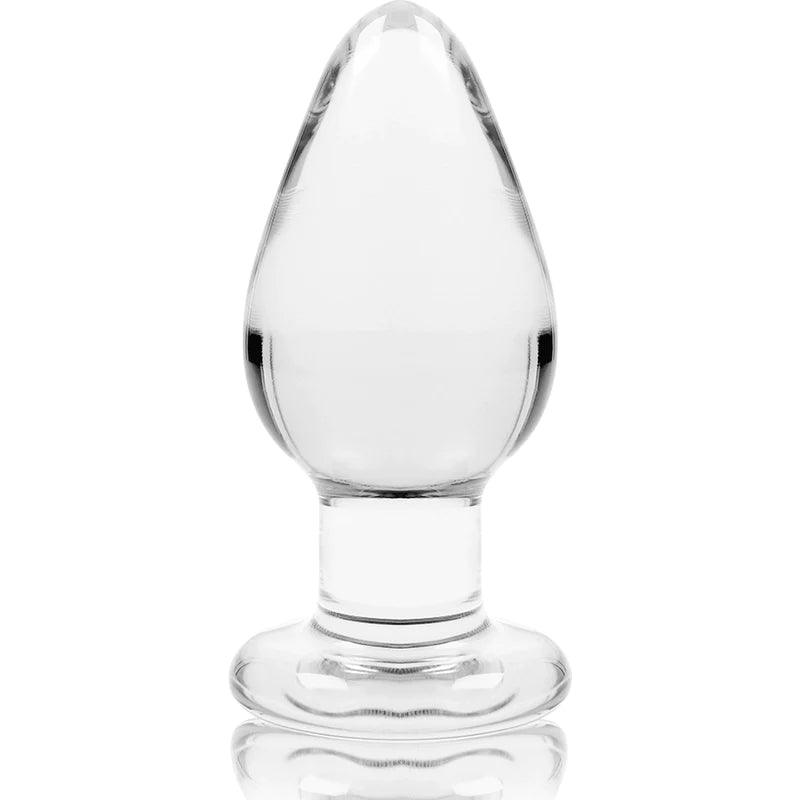 Nebula series by ibiza - model 3 anal plug borosilicate glass 11 x 5 cm transparent, 3, EroticEmporium.ro