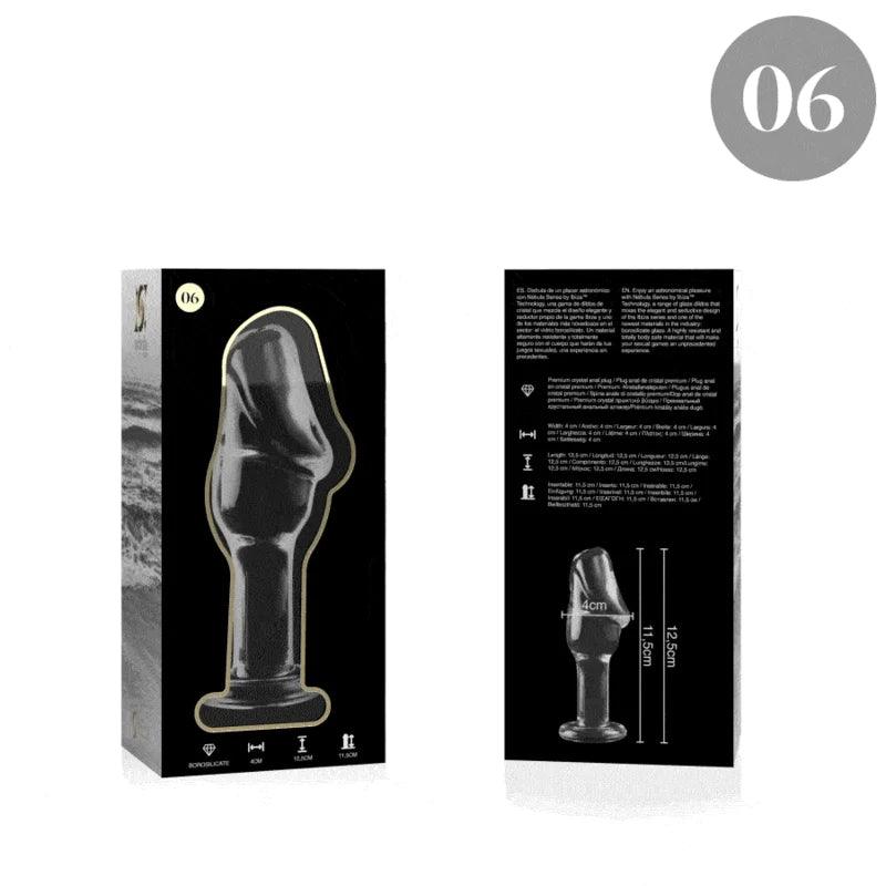 Nebula series by ibiza - model 6 anal plug borosilicate glass 125 x 4 cm clear, 2, EroticEmporium.ro