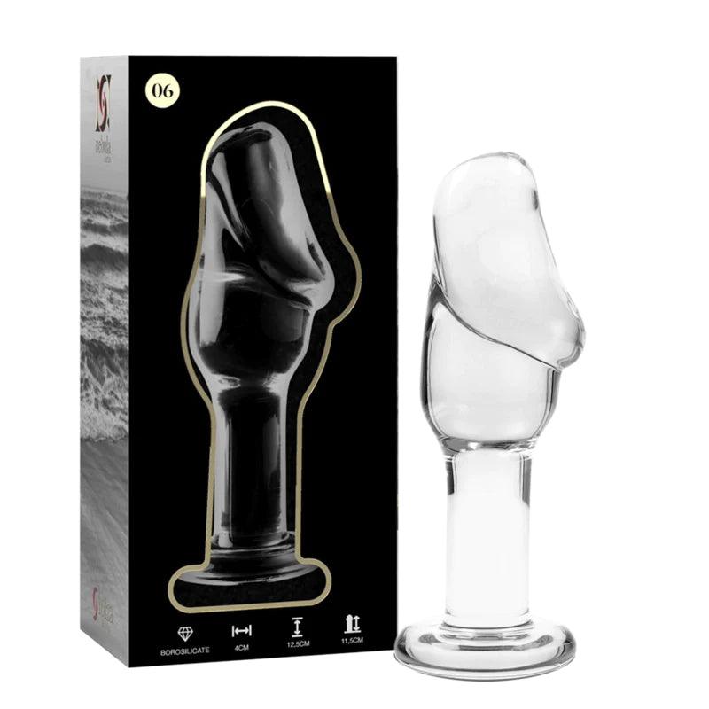 Nebula series by ibiza - model 6 anal plug borosilicate glass 125 x 4 cm clear, 3, EroticEmporium.ro