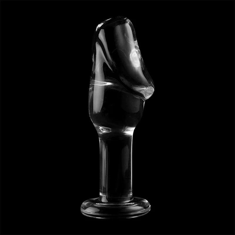 Nebula series by ibiza - model 6 anal plug borosilicate glass 125 x 4 cm clear, 7, EroticEmporium.ro