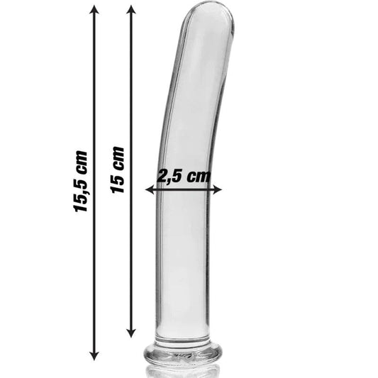 Nebula series by ibiza - model 9 dildo borosilicate glass 155 x 25 cm clear, 1, EroticEmporium.ro