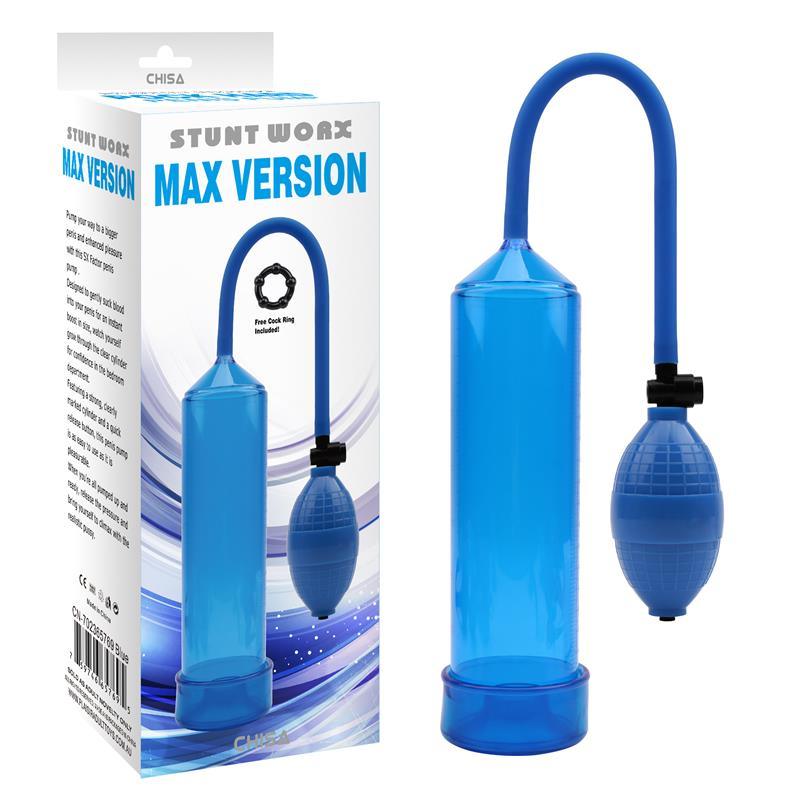 Pompă penis, Chisa Penis Suction Bomc MAX Version Albastru - Erotic Emporium