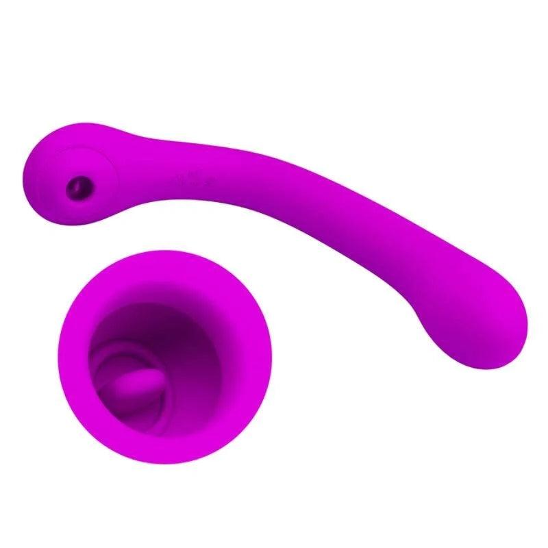 PRETTY LOVE - ALEX VIBRATOR AND CLITORIS SUCKER LILAC, 2, EroticEmporium.ro