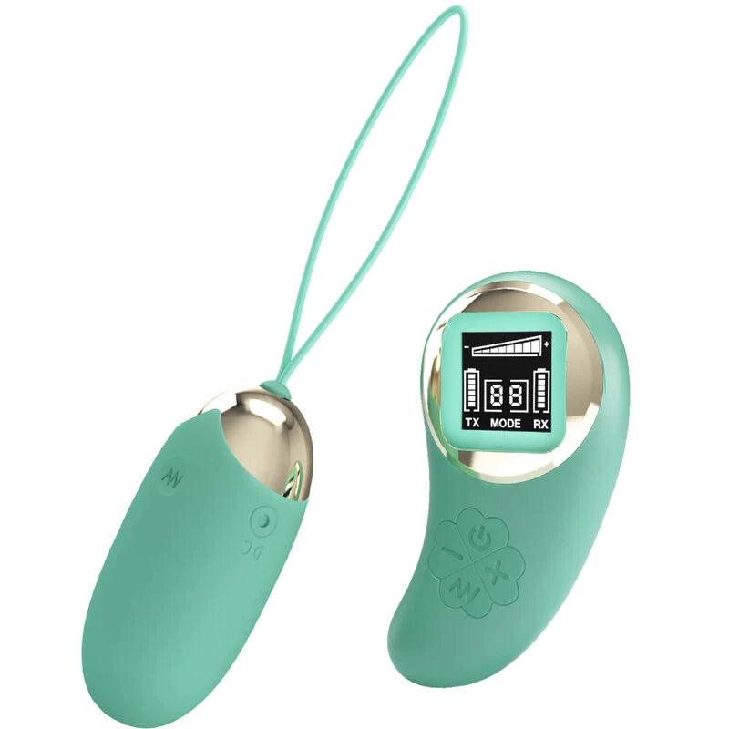 PRETTY LOVE - GREEN REMOTE CONTROL VIBRATING EGG MINE, 1, EroticEmporium.ro