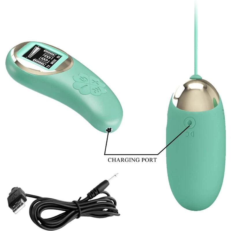 PRETTY LOVE - GREEN REMOTE CONTROL VIBRATING EGG MINE, 5, EroticEmporium.ro