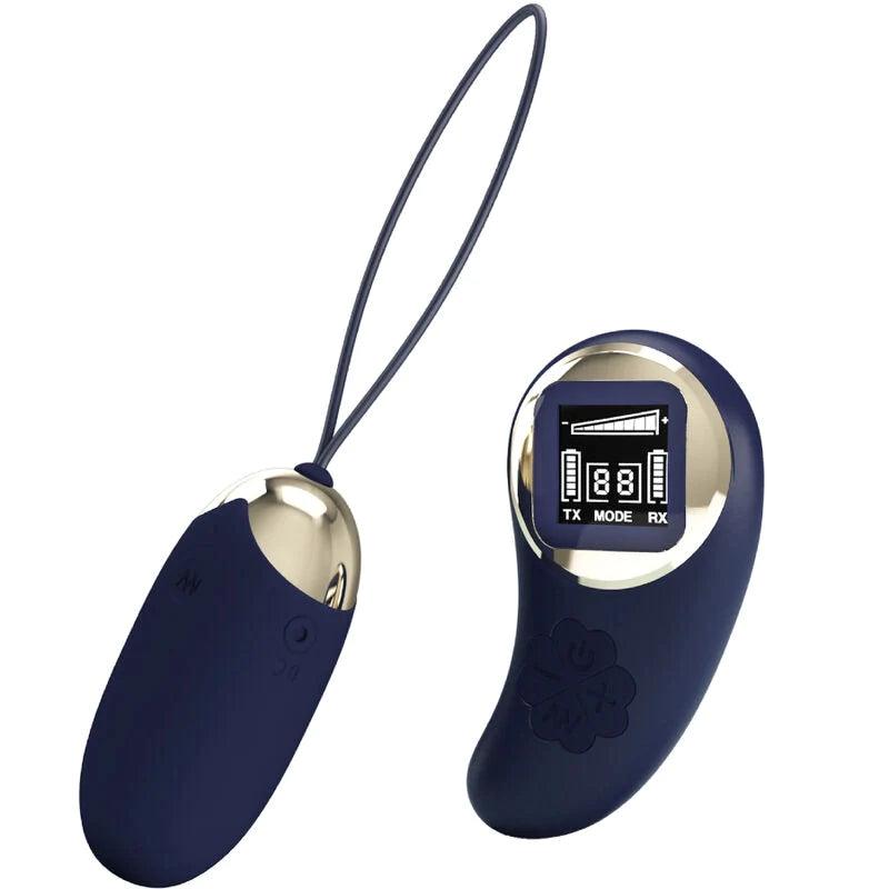 PRETTY LOVE - MINA VIBRATING EGG REMOTE CONTROL BLUE, 1, EroticEmporium.ro