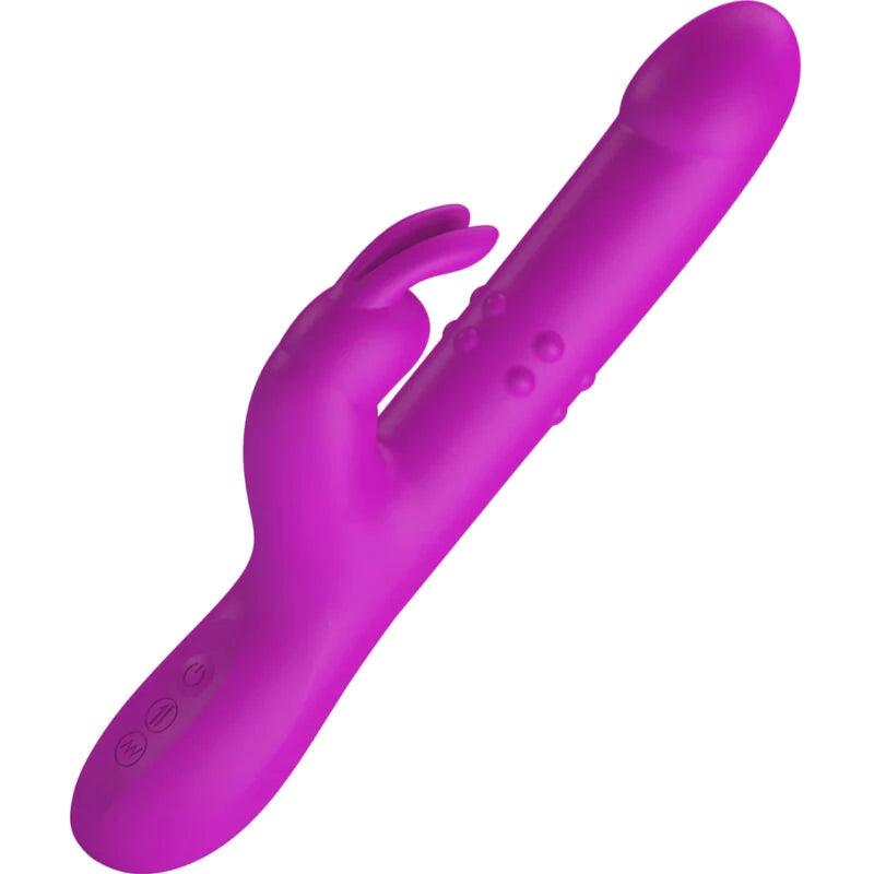 PRETTY LOVE - REESE VIBRATOR WITH PURPLE ROTATION, 3, EroticEmporium.ro