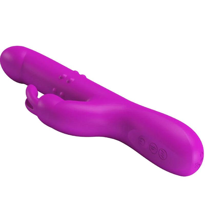 PRETTY LOVE - REESE VIBRATOR WITH PURPLE ROTATION, 5, EroticEmporium.ro