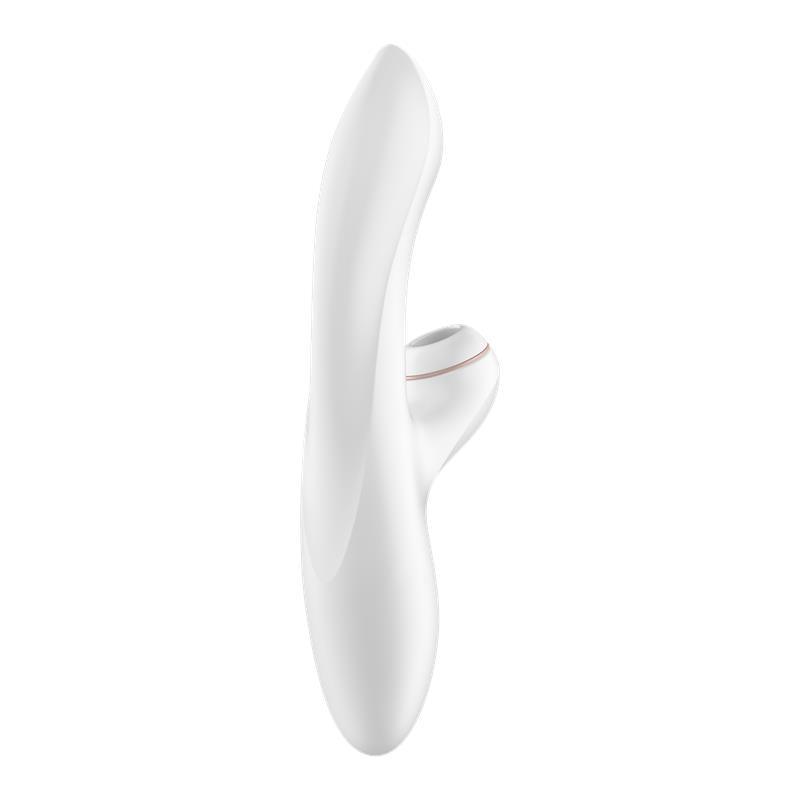 Satisfyer, Pro G-Spot Rabbit, Vibrator, silicon, alb, punct G, stimulator clitoris - Erotic Emporium