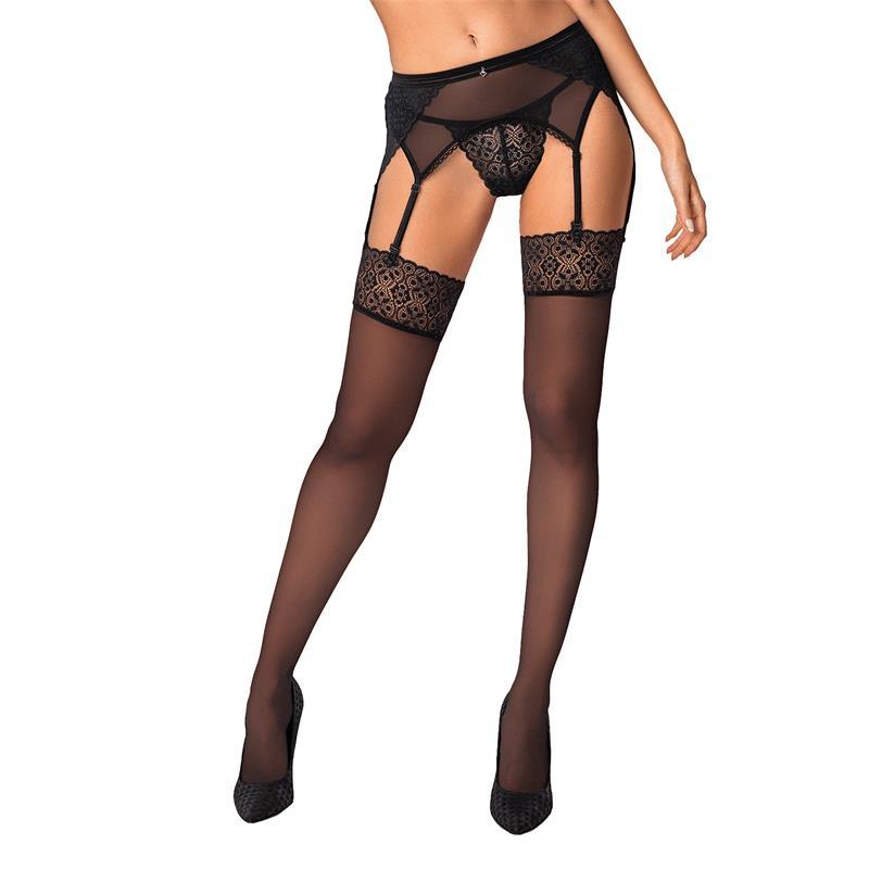 Lenjerie sexy, Stockings Shibu, negru - Erotic Emporium