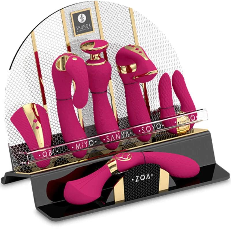 SHUNGA - DISPLAY OF 6 FUCHSIA INTIMATE MASSAGERS, 1, EroticEmporium.ro