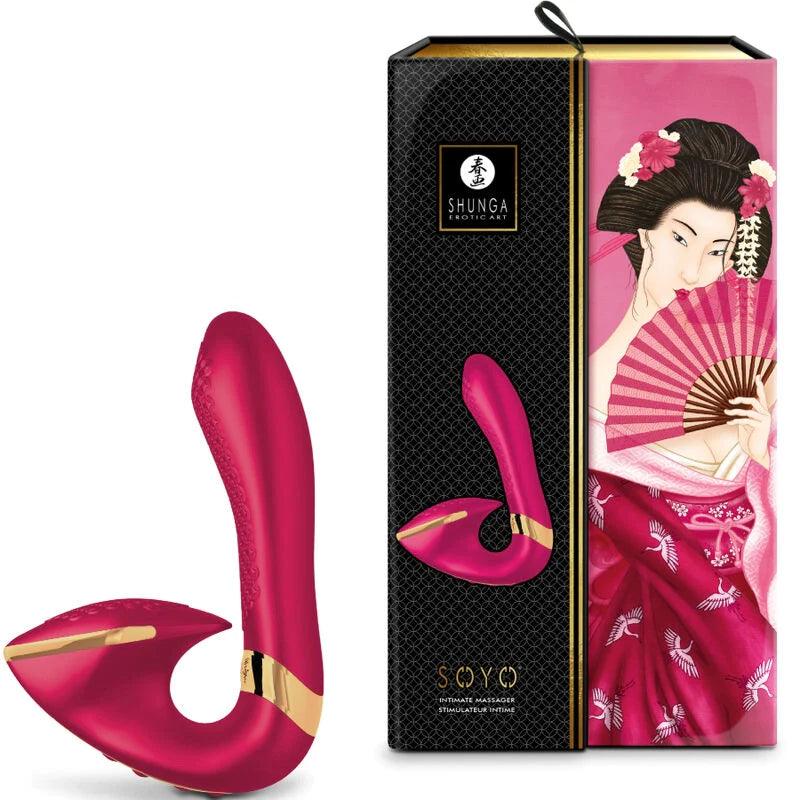 SHUNGA - SOYO INTIMATE MASSAGER FUCHSIA, 3, EroticEmporium.ro