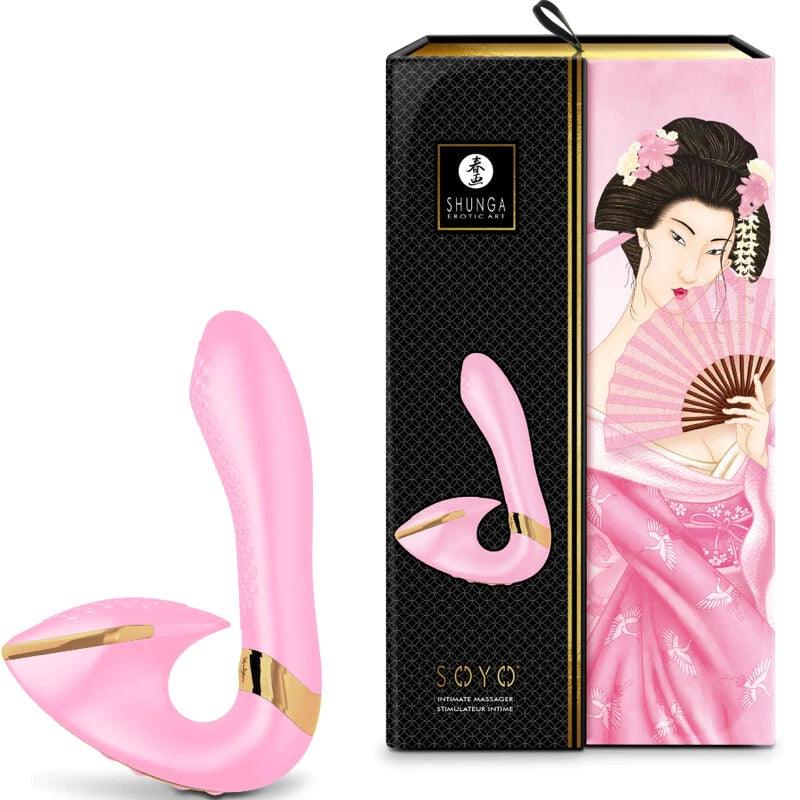 SHUNGA - SOYO INTIMATE MASSAGER PINK, 3, EroticEmporium.ro