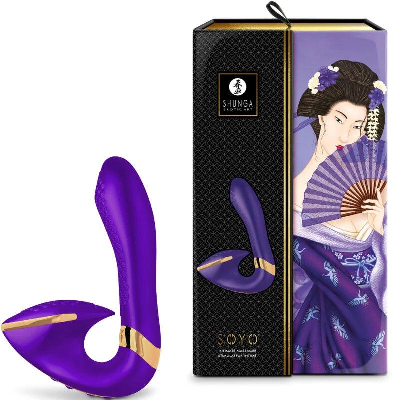 SHUNGA - SOYO INTIMATE MASSAGER VIOLET, 3, EroticEmporium.ro