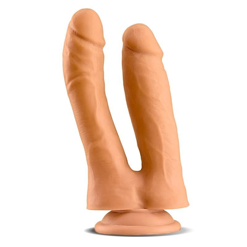 Dildo Realistic Dublu, silicon, flesh, 18 cm, MaxCo. LateToBed - Erotic Emporium