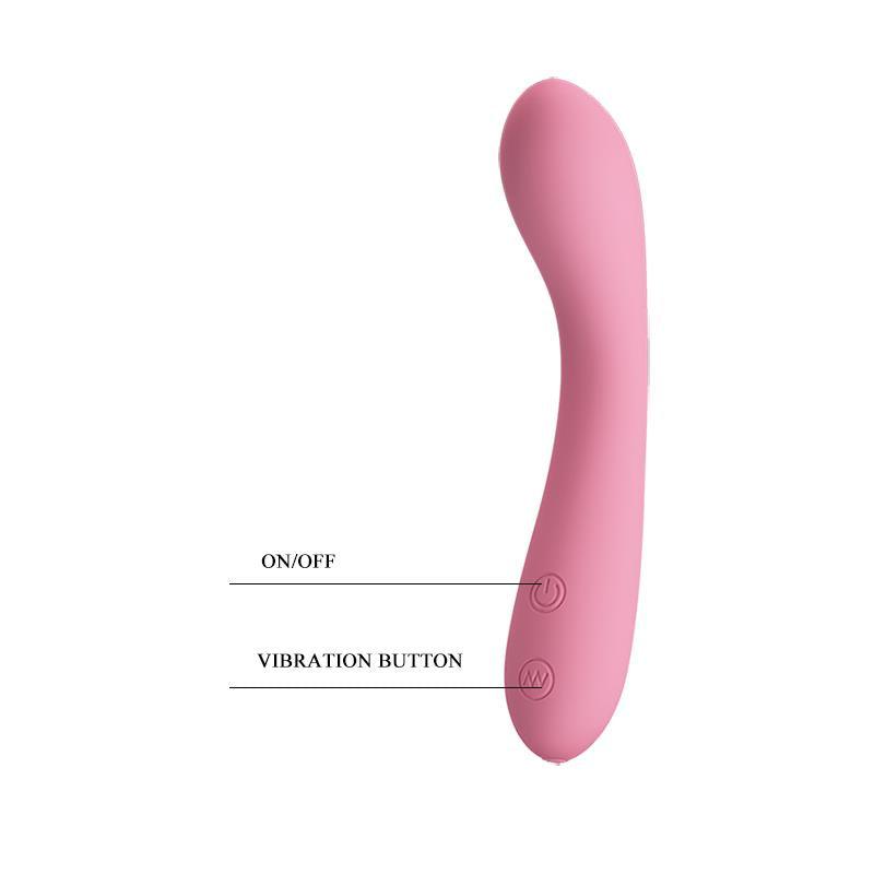 Vibrator, silicon, Roz, 15 cm x 3,2 cm, Gloria, PrettyLove - Erotic Emporium
